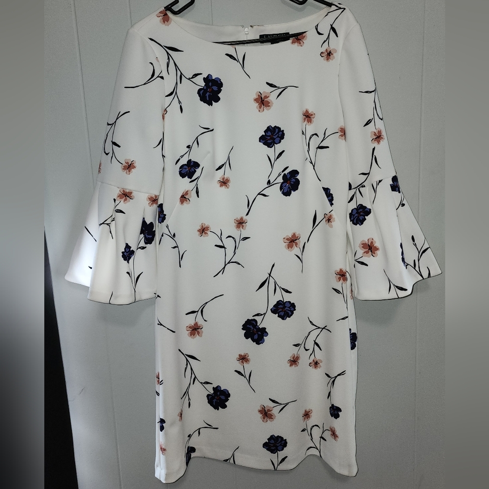 Ralph Lauren Stunning ๐ Boho Style Floral Bell Sleeve Dress - Picture 8 of 16